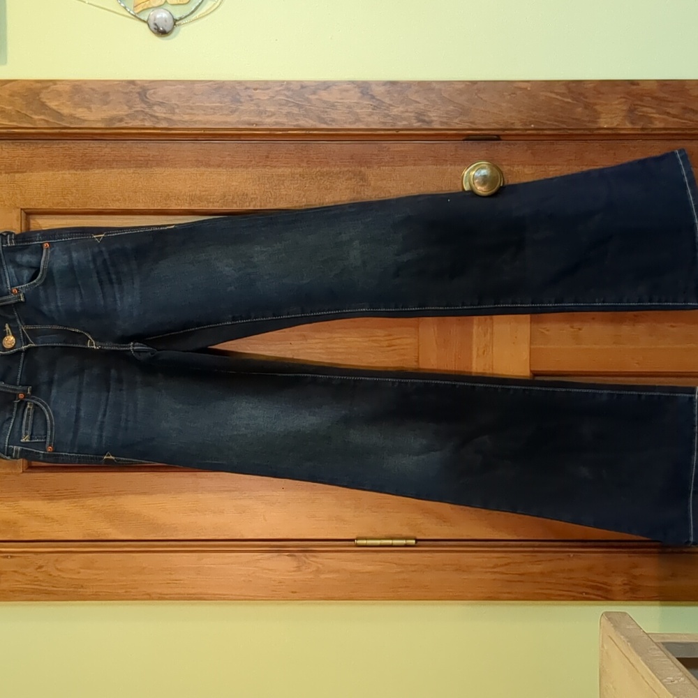 Ariat Dark Blue Flare Jeans - Picture 1 of 7